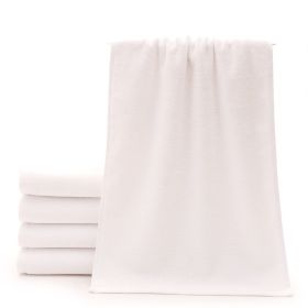Cotton Thickened Absorbent White Towel (Option: 32strands 35x70cm 100g)